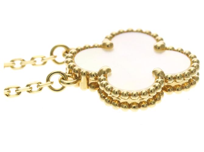 Collana Vintage Alhambra Van Cleef & Arpels in oro giallo 18K D'oro - vista 5