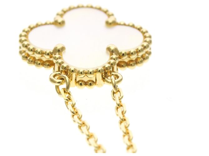 Collana Vintage Alhambra Van Cleef & Arpels in oro giallo 18K D'oro - vista 6