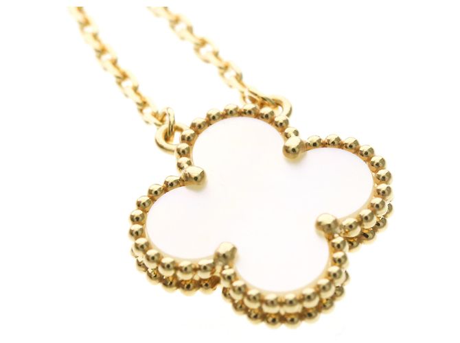 Collana Vintage Alhambra Van Cleef & Arpels in oro giallo 18K D'oro - vista 7