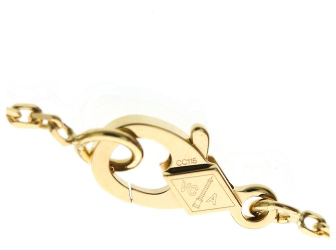 Collana Vintage Alhambra Van Cleef & Arpels in oro giallo 18K D'oro - vista 8