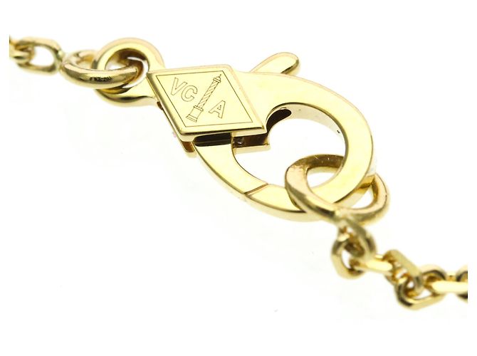 Collana Vintage Alhambra Van Cleef & Arpels in oro giallo 18K D'oro - vista 9