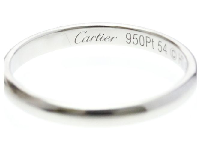 Fede nuziale Cartier 1895 Argento - vista 5