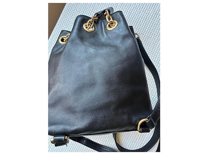 Borsa a secchiello Tory Burch in pelle nera Nero - vista 6