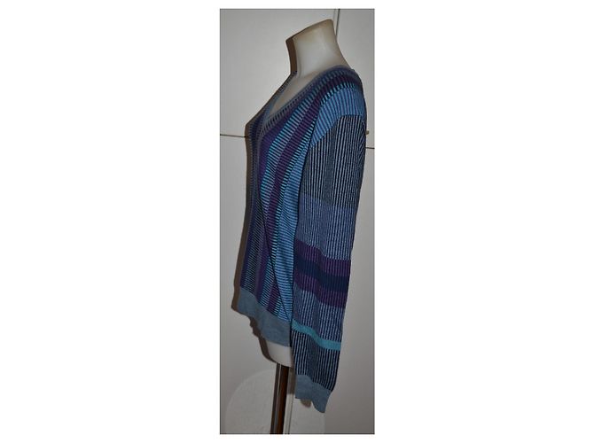 Jersey de rayas Etro Azul Gris Púrpura - vista 2