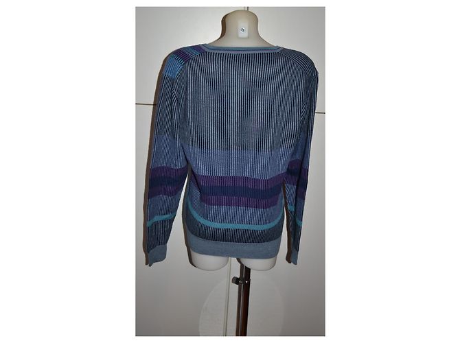 Jersey de rayas Etro Azul Gris Púrpura - vista 4