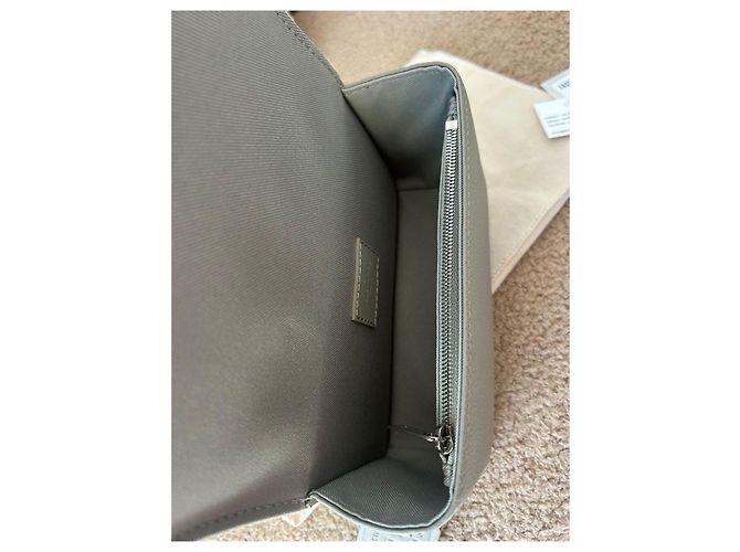 Borsa a tracolla Louis Vuitton in pelle grigia Beige - vista 6
