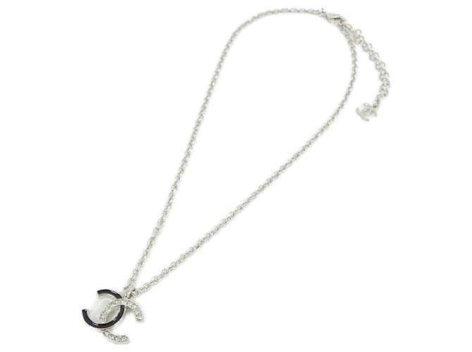 Collana Chanel ABF793 Argento Nero - vista 2