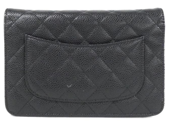 Portafoglio a catena Chanel Timeless Classic Nero Bordò - vista 2