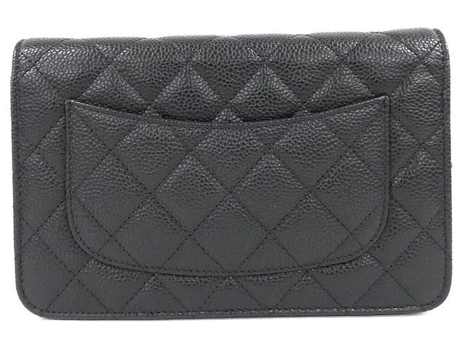 Portafoglio con catena Chanel Timeless Classic Line AP0250 Nero Bordò - vista 2