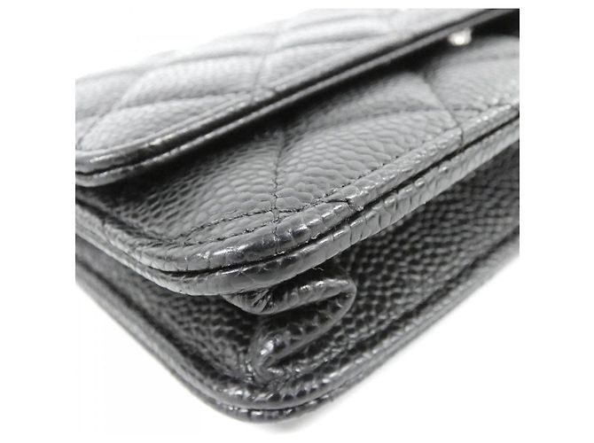 Portafoglio con catena Chanel Timeless Classic Line AP0250 Nero Bordò - vista 3