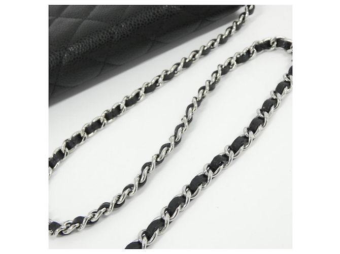Portafoglio con catena Chanel Timeless Classic Line AP0250 Nero Bordò - vista 5