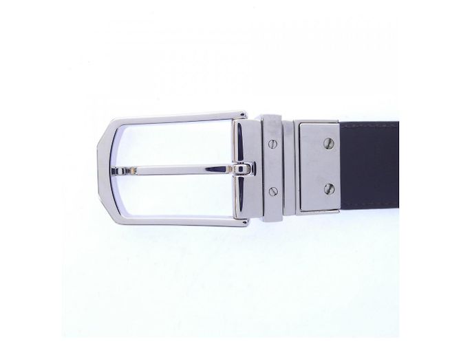 Louis Vuitton Ceinture Slender Reversible Belt Marrone Nero - vista 3