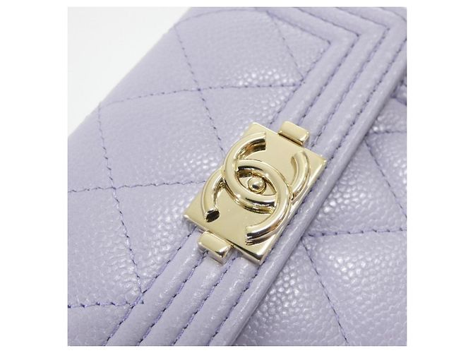 Cartera Chanel Boy Line 80734 Púrpura - vista 5