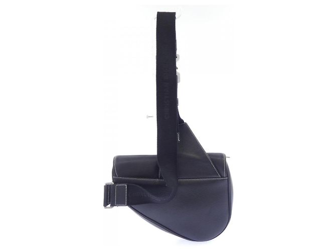 Borsa Christian Dior Saddle Nero - vista 3