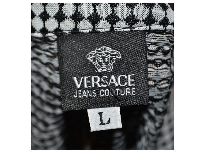 Versace Jeans Couture Langarmshirt Schwarz Weiß - Ansicht 4