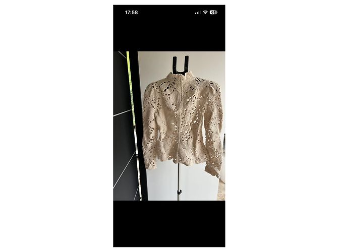 & Other Stories Top de crochet beige - vista 2
