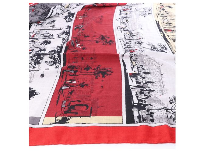 Silk In Hermès A L'OMBRE DES BOULEVARDS Carré Géant in Red Rot - Ansicht 4