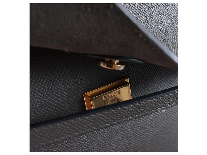 Céline Borsa a mano 2 vie Celine Belt Bag Mini in pelle Grigio - vista 11