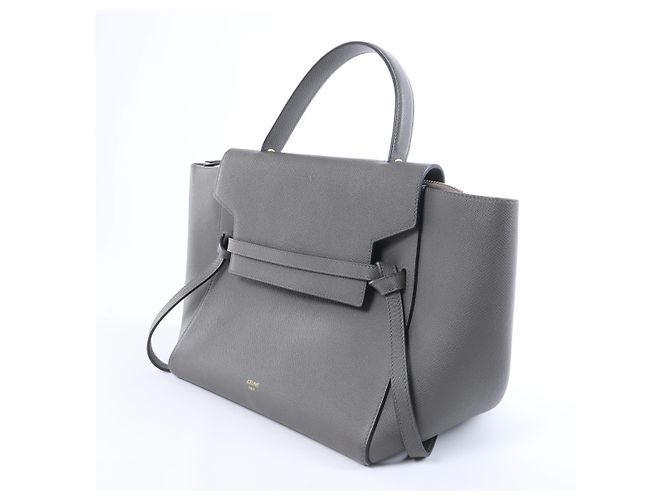 Céline Borsa a mano 2 vie Celine Belt Bag Mini in pelle Grigio - vista 2