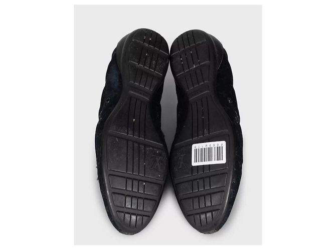 Louis Vuitton Sneaker aus Textil mit schwarzem Signature-Print EU 38 gebraucht - Ansicht 5