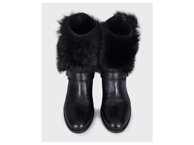 Prada Lederstiefel Schwarz - EU 39.5 gebraucht - Ansicht 2