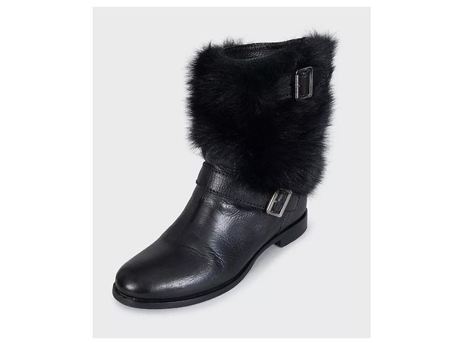 Prada Lederstiefel Schwarz - EU 39.5 gebraucht - Ansicht 3
