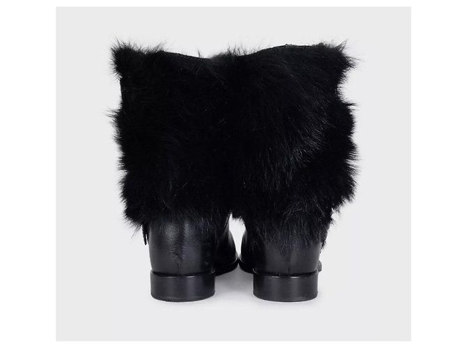 Prada Lederstiefel Schwarz - EU 39.5 gebraucht - Ansicht 5