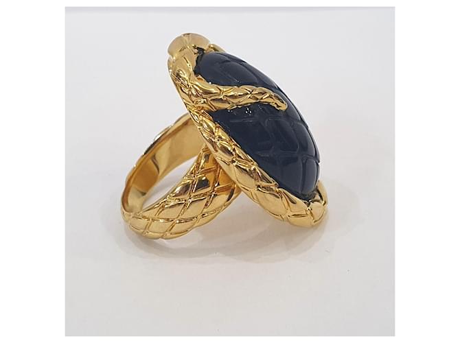 Anello Serpente Just Cavalli Nero D'oro - vista 2