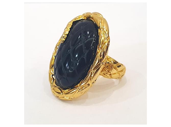 Anello Serpente Just Cavalli Nero D'oro - vista 4