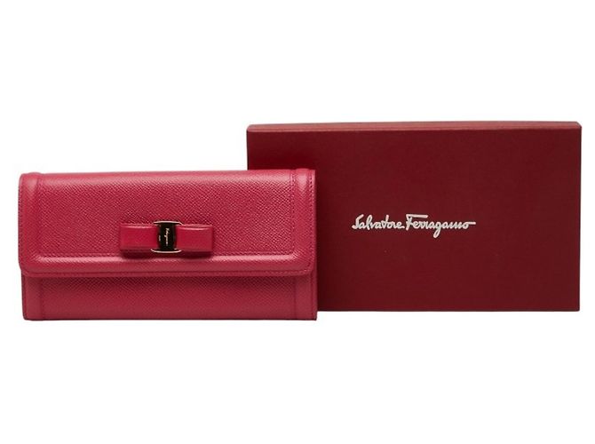 Salvatore Ferragamo Vara Ribbon Langbörse Pink - Ansicht 10