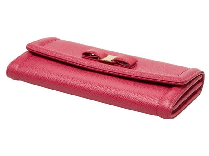 Salvatore Ferragamo Vara Ribbon Langbörse Pink - Ansicht 4