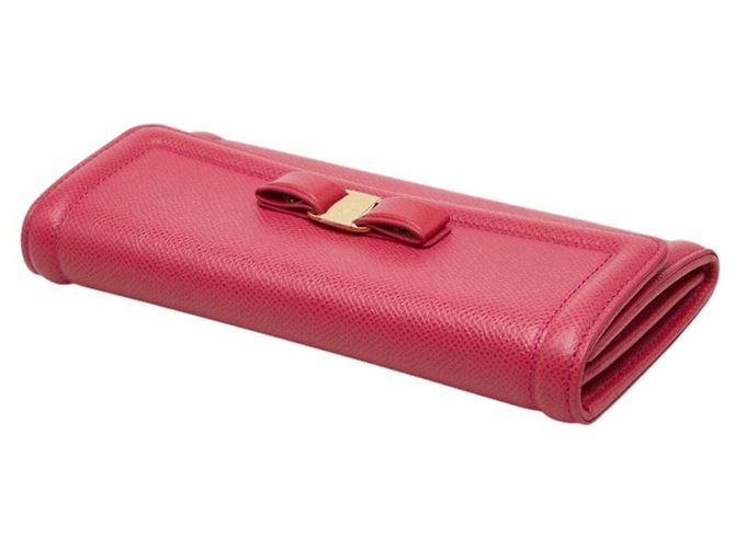 Salvatore Ferragamo Vara Ribbon Langbörse Pink - Ansicht 5