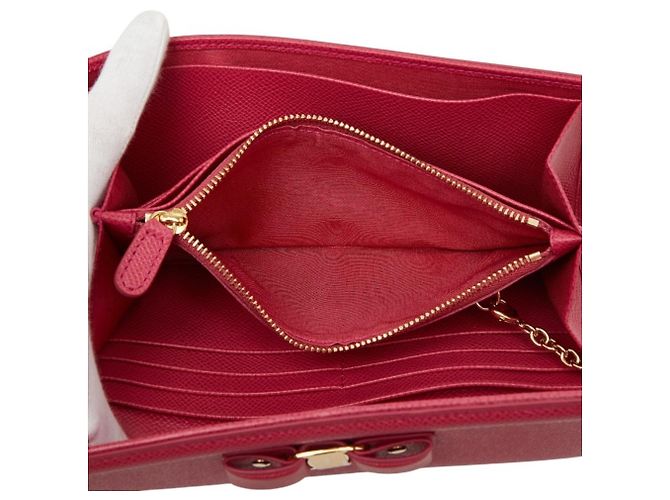 Salvatore Ferragamo Vara Ribbon Langbörse Pink - Ansicht 6