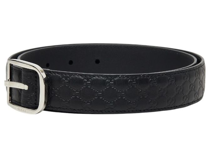 Cintura Gucci Microguccissima in pelle nera Nero - vista 2