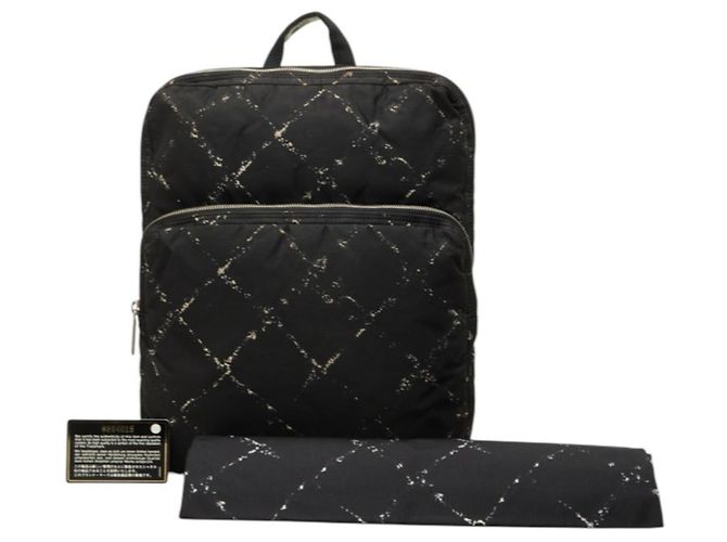 Zaino Chanel Travel Line in nylon nero - vista 12