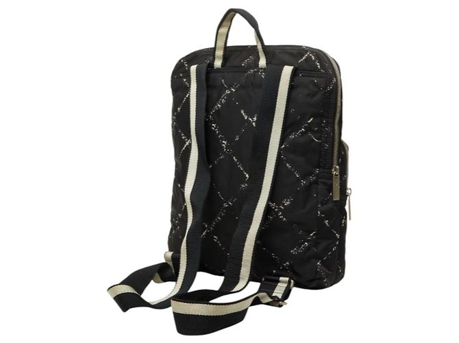 Zaino Chanel Travel Line in nylon nero - vista 2