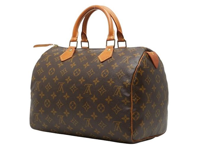 Borsa Mini Boston Louis Vuitton Monogram Speedy 30 Marrone - vista 2