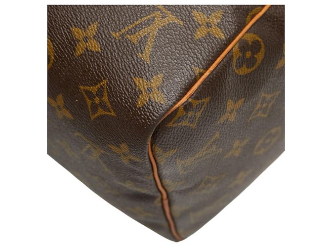 Borsa Mini Boston Louis Vuitton Monogram Speedy 30 Marrone - vista 6