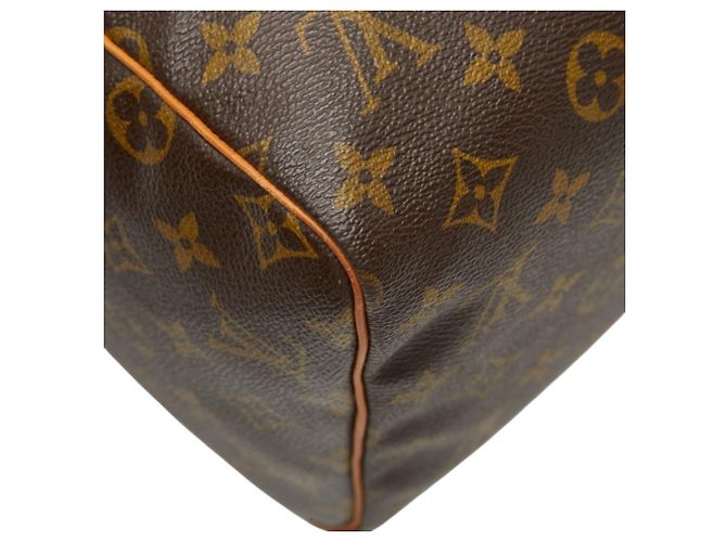 Borsa Mini Boston Louis Vuitton Monogram Speedy 30 Marrone - vista 7