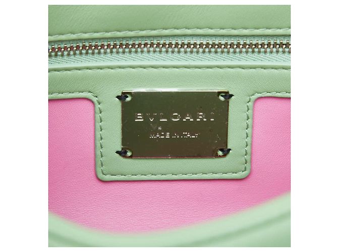 Bulgari Borsa a tracolla e spalla con catena Bvlgari Serpenti Cabochon Verde - vista 10