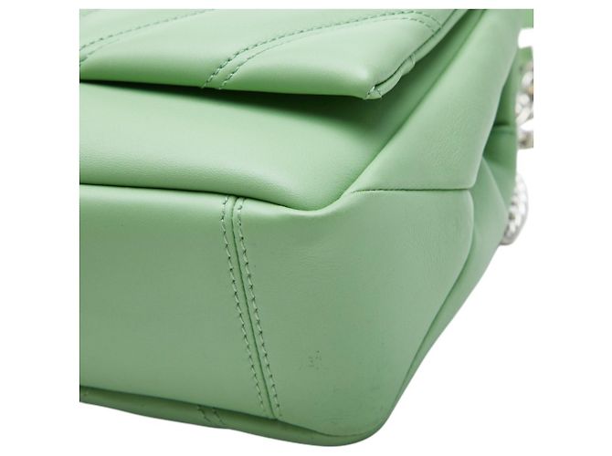 Bulgari Borsa a tracolla e spalla con catena Bvlgari Serpenti Cabochon Verde - vista 4