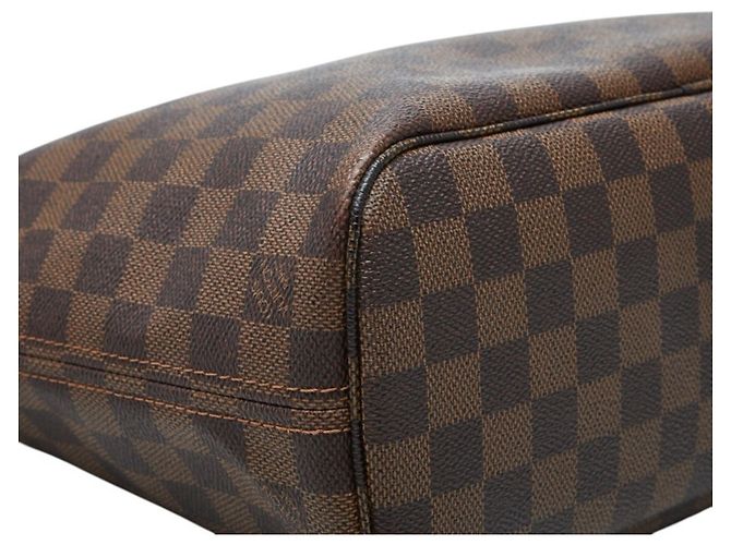 Borsa a mano Louis Vuitton Damier Neverfull PM Tote Bag Marrone - vista 5