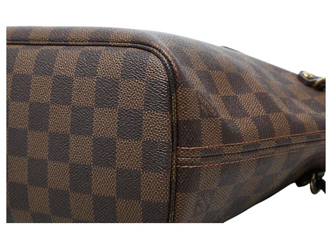Borsa a mano Louis Vuitton Damier Neverfull PM Tote Bag Marrone - vista 6