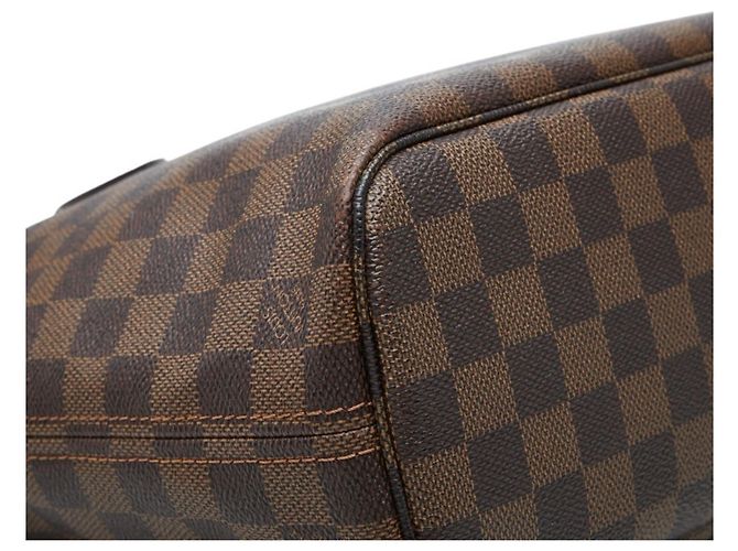 Borsa a mano Louis Vuitton Damier Neverfull PM Tote Bag Marrone - vista 7