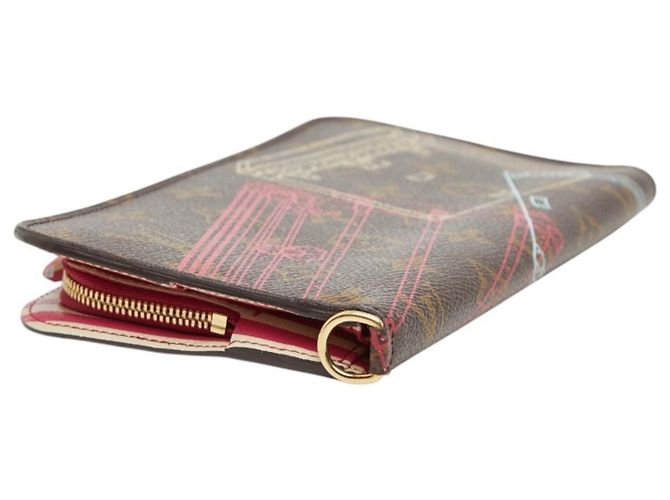 Louis Vuitton Monogram Portefeuille Insolite Long Wallet Marrone Multicolore - vista 5
