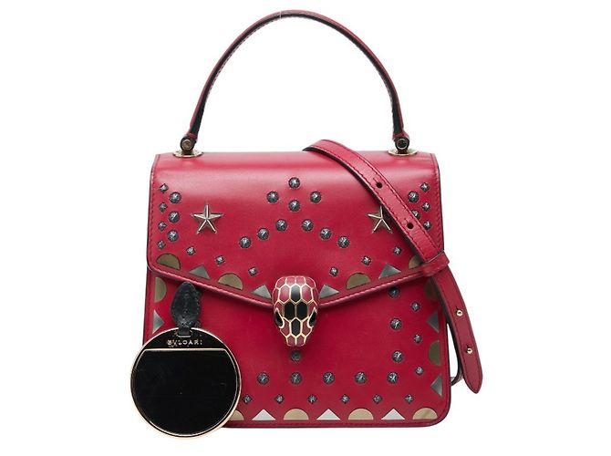 Bulgari Borsa BVLGARI Serpenti Forever Studded Rosa - vista 9