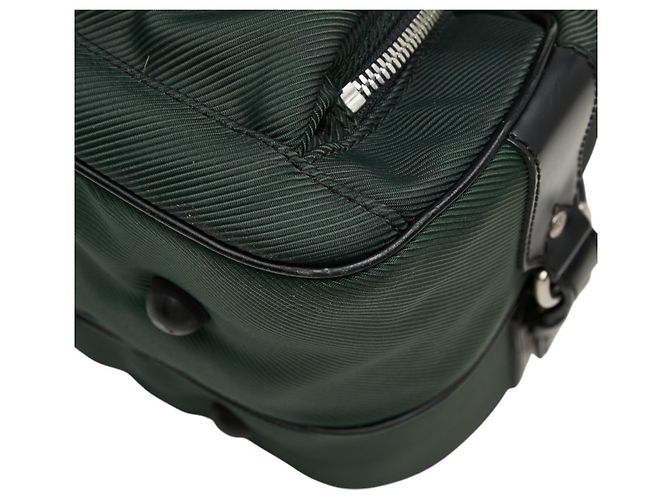 Louis Vuitton Taiga Garment Case Boston Bag Nero Verde - vista 4