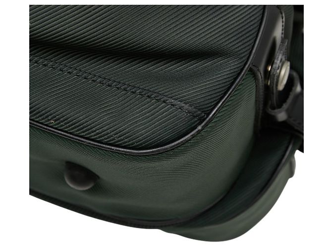 Louis Vuitton Taiga Garment Case Boston Bag Nero Verde - vista 6