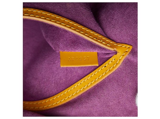 Borsa Louis Vuitton Epi Alma Giallo - vista 11