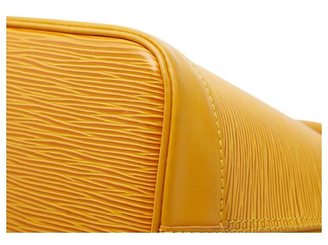 Borsa Louis Vuitton Epi Alma Giallo - vista 4